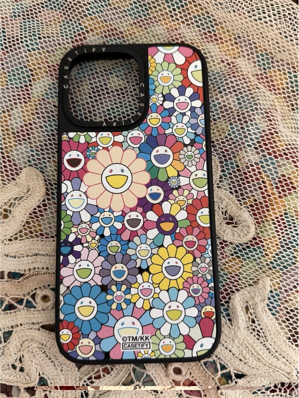 CASETiFY Takashi Murakami Smiling Flower iPhone 16 Pro Max MagSafe Case Colorful